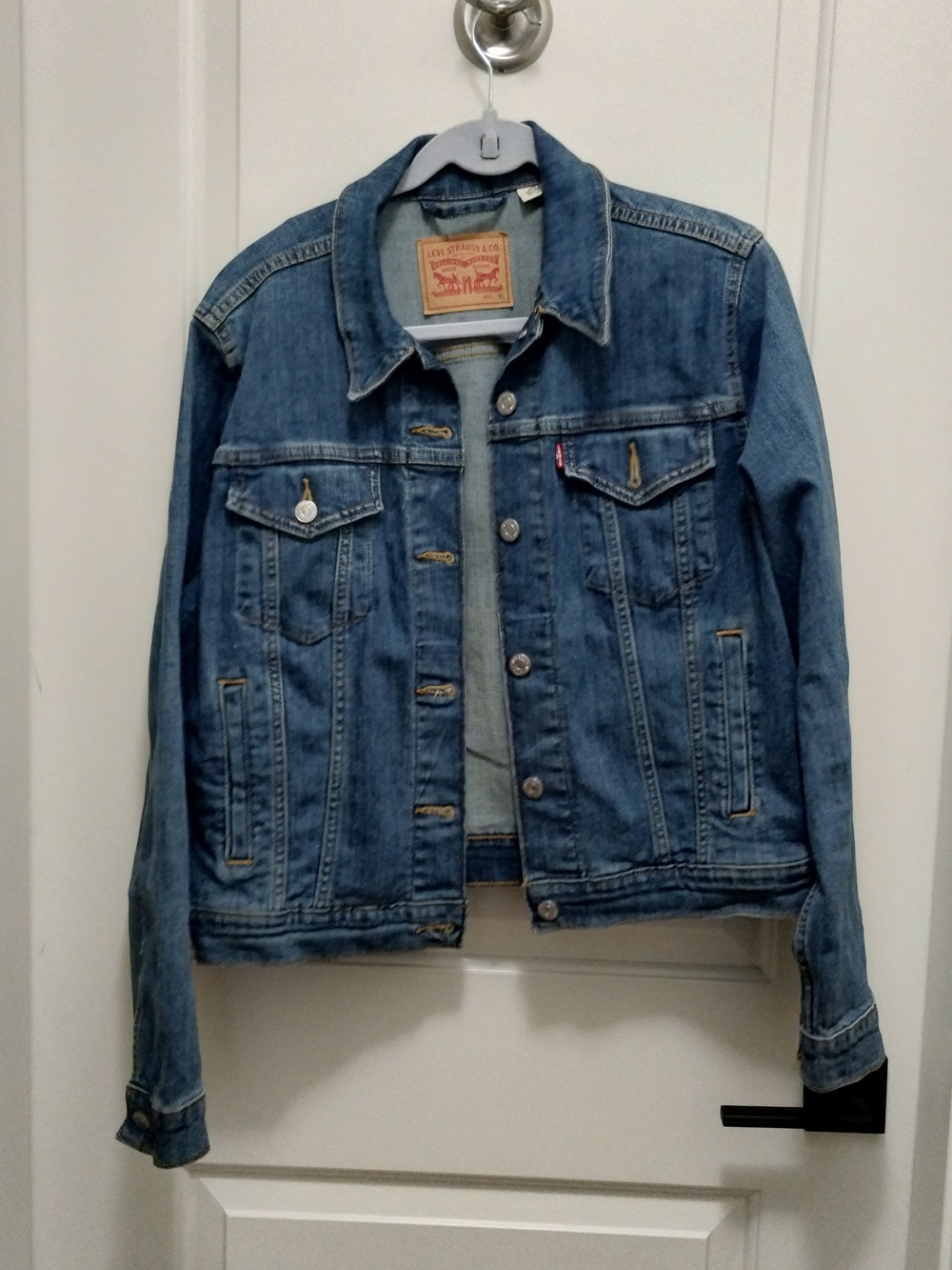 Levi's Blue Washed Denim Trucker Jacket